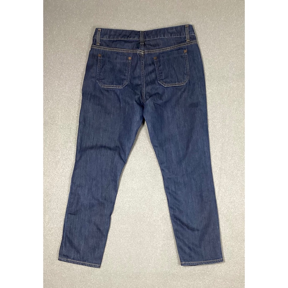 Lands End Women's Canvas Jeans Sz 29 Mid Rise(measures 32 x 26) Slim Leg - Picture 2 of 9